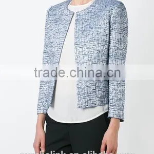 Nice Design Outdoor Ladies Elegant Tweed Jacket Low Price thumbnail-1