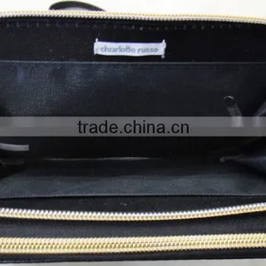 Fashion Hot High Quality pu Leather Rivets Zipper Wallet thumbnail-4