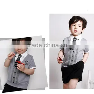 Brand New Boys Gentleman Clothing Suits Boys Clothing Sets Kids Handsome Clothes for Summer thumbnail-4