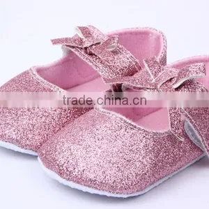214 Brand New Infant Baby Girls Glitter Shoes Fashion Newborn Baby Soft Cotton Prewalker Baby Shoe thumbnail-2