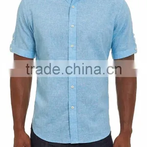 Subtle Texture Pure Color Embroidery Shirt Design With Oversized Option thumbnail-1