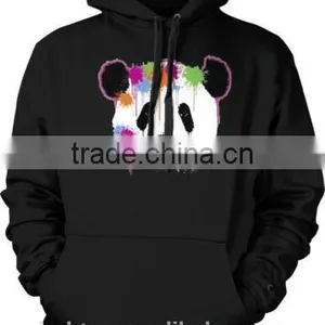 Custom Black Bamboo Printing Hoodies for Men thumbnail-1