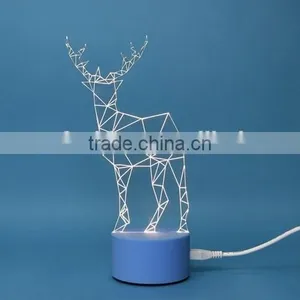 Fashion Glittering Christmas Deer LED Table Lamp thumbnail-1