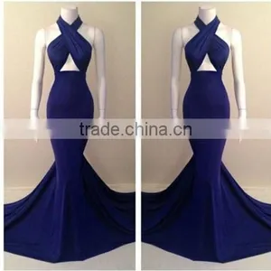 Wholesale Sexy Satin Bare Back Long Western Gowns Party Dresses thumbnail-1