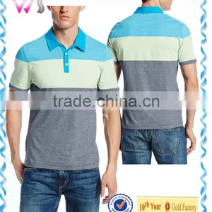 Mens Combed Cotton Polo Neck Dip Dye t Shirt thumbnail-1