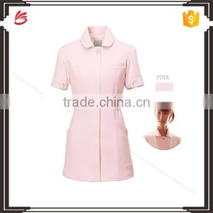 Turndown Collar Nurse Hospital/beautiful Shop Short Sleeve Uniform thumbnail-1