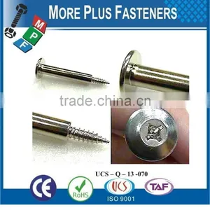 Made In Taiwan Special Screws Self Tapping Screw Round Head Slotted Square Recess Combi Self Tapping Screw Pin Nut With Knurl thumbnail-1