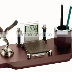 Wooden Pen Holder ,Office Decoration,Business Gifts,Souvenir,Handicrafts,Decor,Nautical Clockfts thumbnail-1