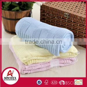 30"*60" Plain Newborn Baby Summer Blanket 100% Cotton Baby Blanket thumbnail-1