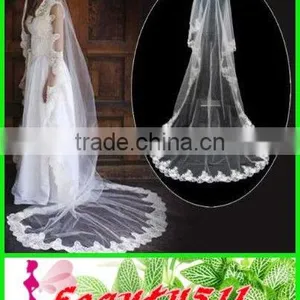 Mantilla Style Bridal Veils V001QL thumbnail-1