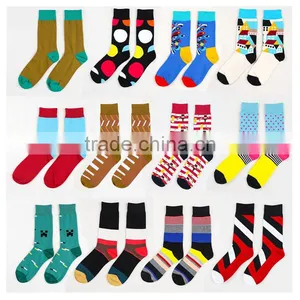 Custom Men Dress Socks Business Cotton Socks Happy Socks for Everyday ZP007 thumbnail-1
