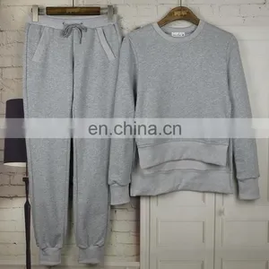 Hotsale Woman Clothing Casual Tracksuit Womens Tracksuits Crewneck Sweatshirt 2Pcs Split Sportswear Set thumbnail-2