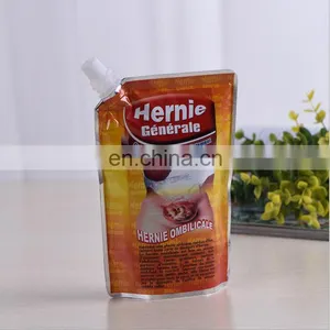Promotional Flat Bottom Spout Pouch Bag With Customized Logo Reusable High Quality Spout Pouch Bag thumbnail-2