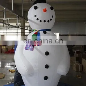 Hot Selling Airblown Outdoor Giant Led Lighting Christmas Snowman Decoration thumbnail-2