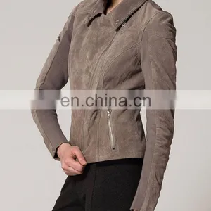 Leather Garment Manufacturer Fashion Ladies Wholesale Custom Leather Garment thumbnail-3