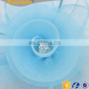 Classic Fashion Head Piece Bridal Hair Clip Women Mini Top Hat Feather Fascinator Wholesale thumbnail-2