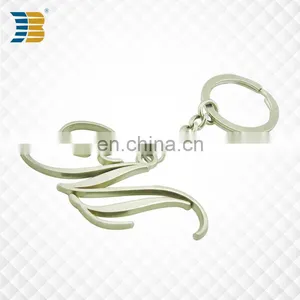 3D Letter Shape Custom Made Metal Keychain thumbnail-2