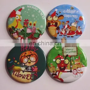 OEM Factory -Promotional Tinplate Pocket Mirror thumbnail-6