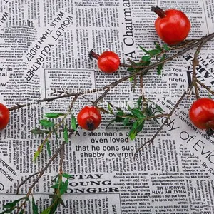 Wholesale Real Touch Berries 5 Heads Artificial Pomegranate Fruit With Branches thumbnail-5