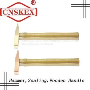Explosion-proof Safety Non-spark Wood Handle Derusting Hammer: thumbnail-3