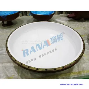 Factory Wholesales New Durable 65 Cubic Steel Lining PTFE/ PFA/ ETFE Anticorrosive Equipment With Long Service Life 15-20 Years Industrial Chemical Storage Tank Movable Portable Container and Pressure Vessel thumbnail-4