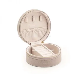 Factory Customized Plastic Small Round Beautiful Gift Jewelry Box Unique Jewelry Box for Rings Bangle Necklace thumbnail-3