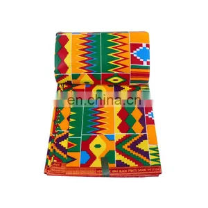HOT SALE!!! China Supplier Plain Wax African Cotton Fabric 6 Yards per Piece for Sale thumbnail-6