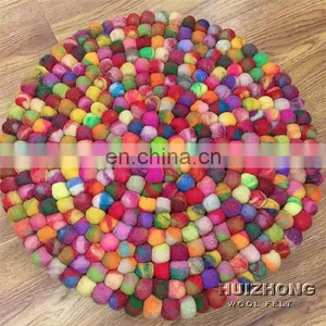 Nonwoven Polyester Needle FeltBallsRug AndCarpet With Different Color thumbnail-5