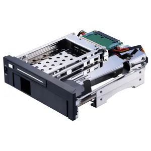 Unestech 2.5+3.5in SATA Tray-less SSD Hdd Mobile Rack for 5.25in Optcial Drive Enclosure thumbnail-3