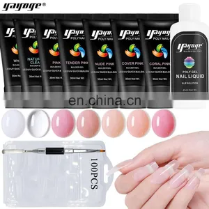 Cleaner Plus 30ml 7 Colors 4pcs False Nail Tips 100 Pcs Nail Extension uv Gel Kit Beauty Personal Care thumbnail-1