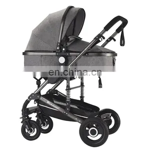 New 2018 Baby Stroller 3 In 1 For 0-3 Years Baby Prams With Removable Shopping Basket thumbnail-4