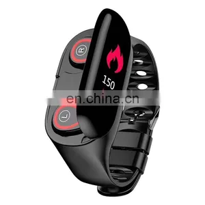 Feixin New 2020 Headset Multifunctional 2 In 1 Smart Watch Factory Wholesale Digital Watch New Products thumbnail-1