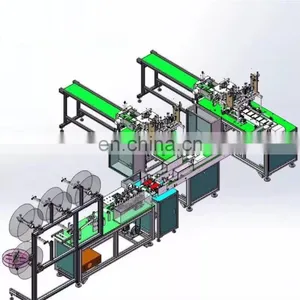 China Low Cost Disposable Surgical Face Masks Making Machine /Medical Masks Machine for Sale thumbnail-3