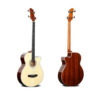 Good Price Wood Acoustic Bass 4 Strings Made in China for Sale thumbnail-1