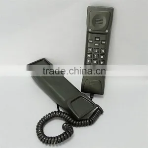Hotel Guest Room Bathroom Mini Size Black or White Wall Mount Telephone thumbnail-1