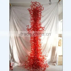 Red Murano Glass Sculpture for Outdoor Decor thumbnail-1