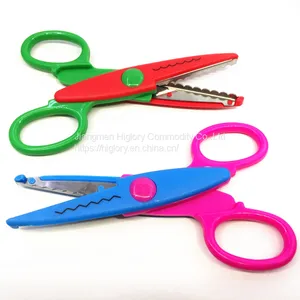 Colorful Paper Edge Scissor Set for Teachers Crafts Scrap Booking Kids Crafting Zig Zag Scissors thumbnail-2