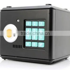 Plastic Piggy Bank With Key and Password Mini Box Safety Box Cute Money Box Saving Bank thumbnail-2