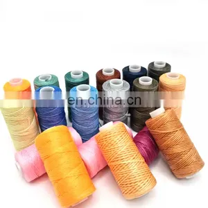 100% Polyester Wax Thread 0.8mm High Tenacity Waxed Thread For Bracelets thumbnail-1