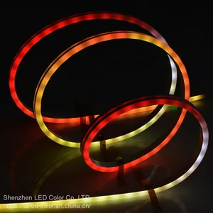 DC5V 12v 10mm 6*13mm 270 Degree Flex Neon Led Strip Light Digital Rgb IP67 Waterproof Neon Tube Led Strip thumbnail-1