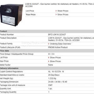 LGK16.322A27 Siemens Combustion Controller thumbnail-1