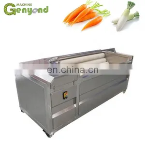 Onion/potato/ginger/carrot Washing and Peeling ,cutting Machine,vegetable Processing Machine thumbnail-4