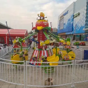 Kids Swing Set Amusement Park Electric Aircraft Engine Christmas Self Control Plane thumbnail-5