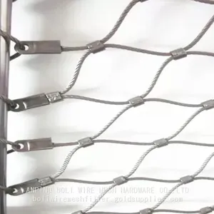 Stainless Steel Safety Mesh Ss304 Ss316 Stainless Steel Rope Mesh/Zoo Safety Mesh Fenc,Animal Safety Fence Mesh thumbnail-3