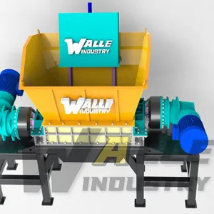 Mini Double Shaft Industrial Shredder Iron Aluminum Steel Crusher Shredding Machine thumbnail-1