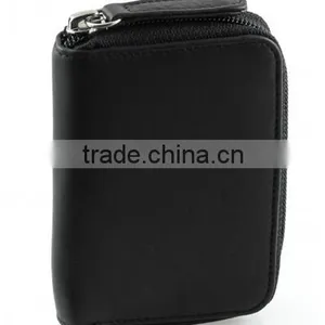 Slim Men Leather Key Chain / Cashmere Hook Zipper Key Case With Valet thumbnail-3