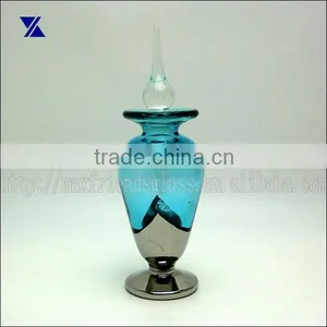 Light Blue With Mercury Deco Glass Perfume Bottle 125ml thumbnail-1