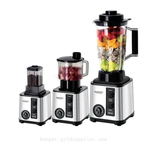 9500W 9525 Motor Hot Selling 3 in 1 Mixer 2.5L 3L Heavy Duty Kitchen Home Fresh Fruit Juicing Electromechanical Smoothie Mixer thumbnail-1