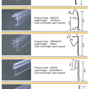 Supermarket Shelf Channel Price Holder Shelf Talker Sign Data Strip thumbnail-3