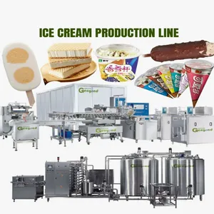 Factory Small Scale Stick Ice Cream Making Machine Cup & Cone Ice Cream Filling Machine Sliced Ice Cream Production Line thumbnail-2